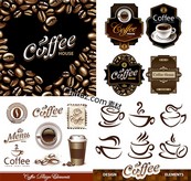 咖啡设计元素矢量图