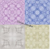 抽象线条构成图形矢量图