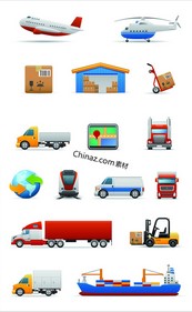 交通运输工具矢量图