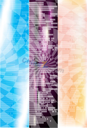 彩色科技背景矢量素材