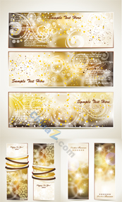 圣诞节横幅设计矢量