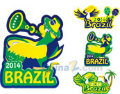 2014巴西世界杯标签设计
