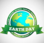 创意世界地球日标签矢量素材