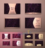 名族风花纹命矢量设计