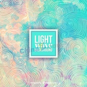 水彩线条梦幻背景图