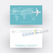 航空主题名片设计素材