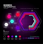 创意菱形商务信息图矢量素材