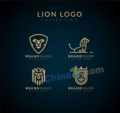 创意狮子商务标志矢量素材