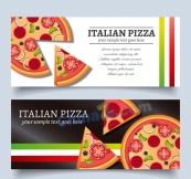 创意意大利披萨banner