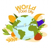 世界粮食日主题海报矢量图