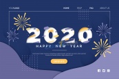 2020年新年企业网页设计模板