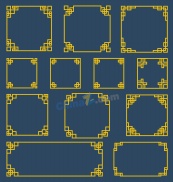 中国风古典边框设计矢量素材