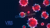 VIRUS病毒背景矢量素材