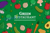 绿色蔬菜矢量手绘插画
