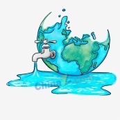 保护地球水资源矢量素材
