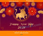 2021矢量新年海报设计图