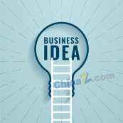 灯泡创意商务海报设计