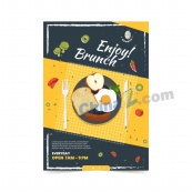 早午餐矢量海报模板