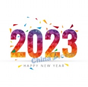 2023新年艺术字海报模板