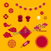 中国新年矢量元素设计