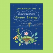 世界环境日庆祝活动矢量海报