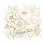手绘婚礼装饰花卉设计素材