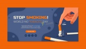 世界无烟日禁烟行动矢量模板