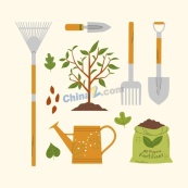 植树节主题元素合集矢量模板