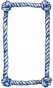 极简航海绳结边框矢量素材