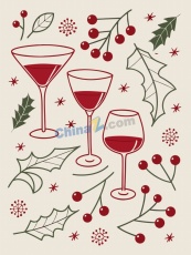 圣诞派对装饰元素矢量素材