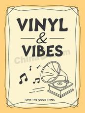 极简线条音乐海报矢量模板