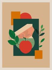 几何极简艺术装饰画矢量模板