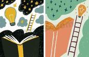 世界读书日创意风插画矢量素材