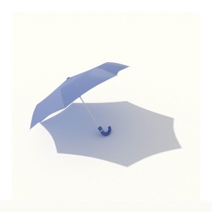 雨伞3D模型效果图