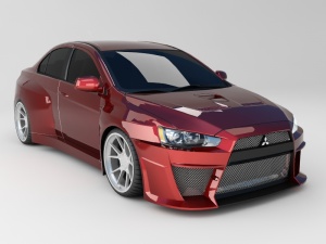 三菱跑车3D模型