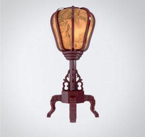 古典台灯3D模型设计