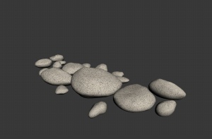 鹅卵石3d模型