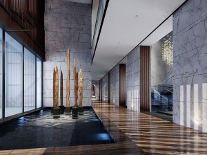 时尚大厅模型素材