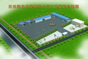 厂区鸟瞰图3D效果图