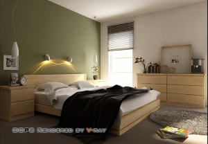 简约卧室3D模型设计