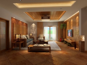 日式客厅模型设计