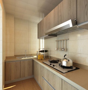 厨房简约橱柜3D模型