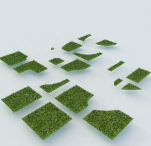草皮3D模型设计