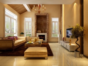 3D家装客厅设计效果图