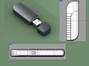 U盘模型效果图