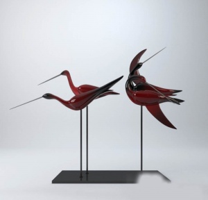 3D鸟类装饰品模型设计
