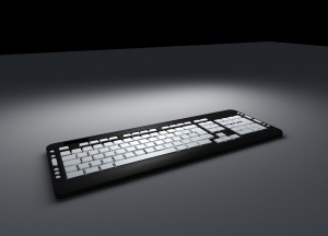 键盘3D模型设计