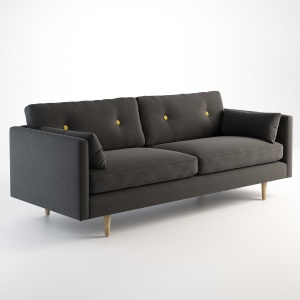 现代舒适沙发3D模型设计