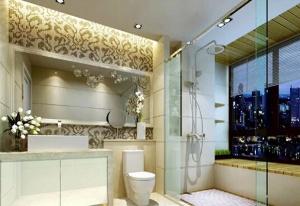 家居浴室3D模型效果图
