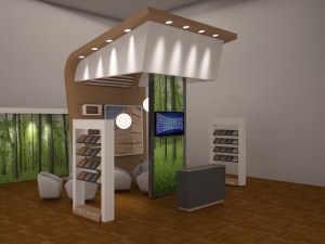出口站休息区3D模型